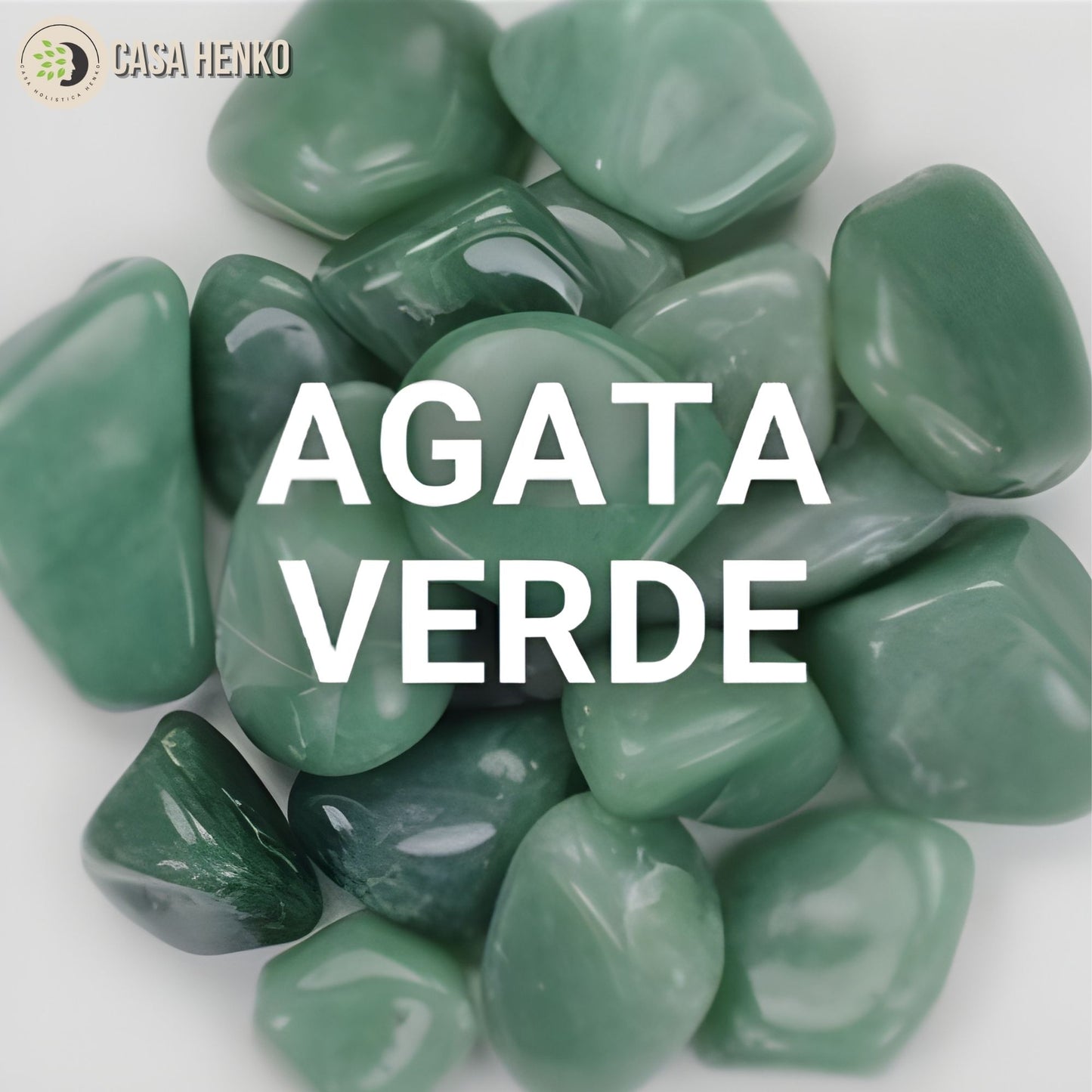 Piedras de ágata verde natural para armonía, bienestar emocional y equilibrio energético