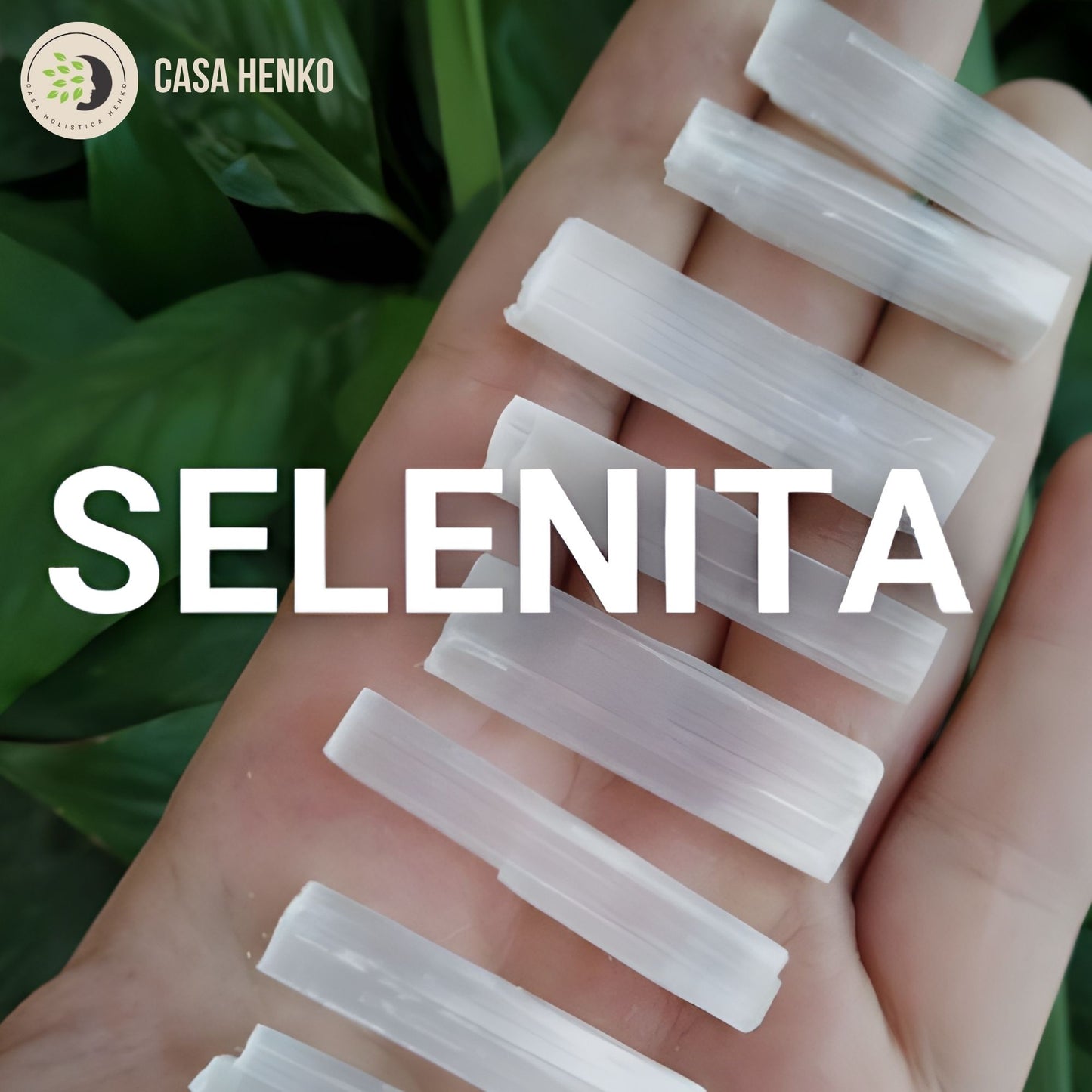 Varillas de selenita natural para limpieza energética, armonización y equilibrio espiritual