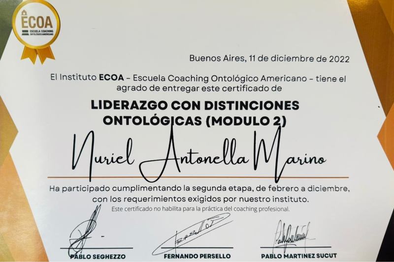 LIDERAZGO CON DISTINCIONES ONTOLÓGICAS (MÓDULO 2)