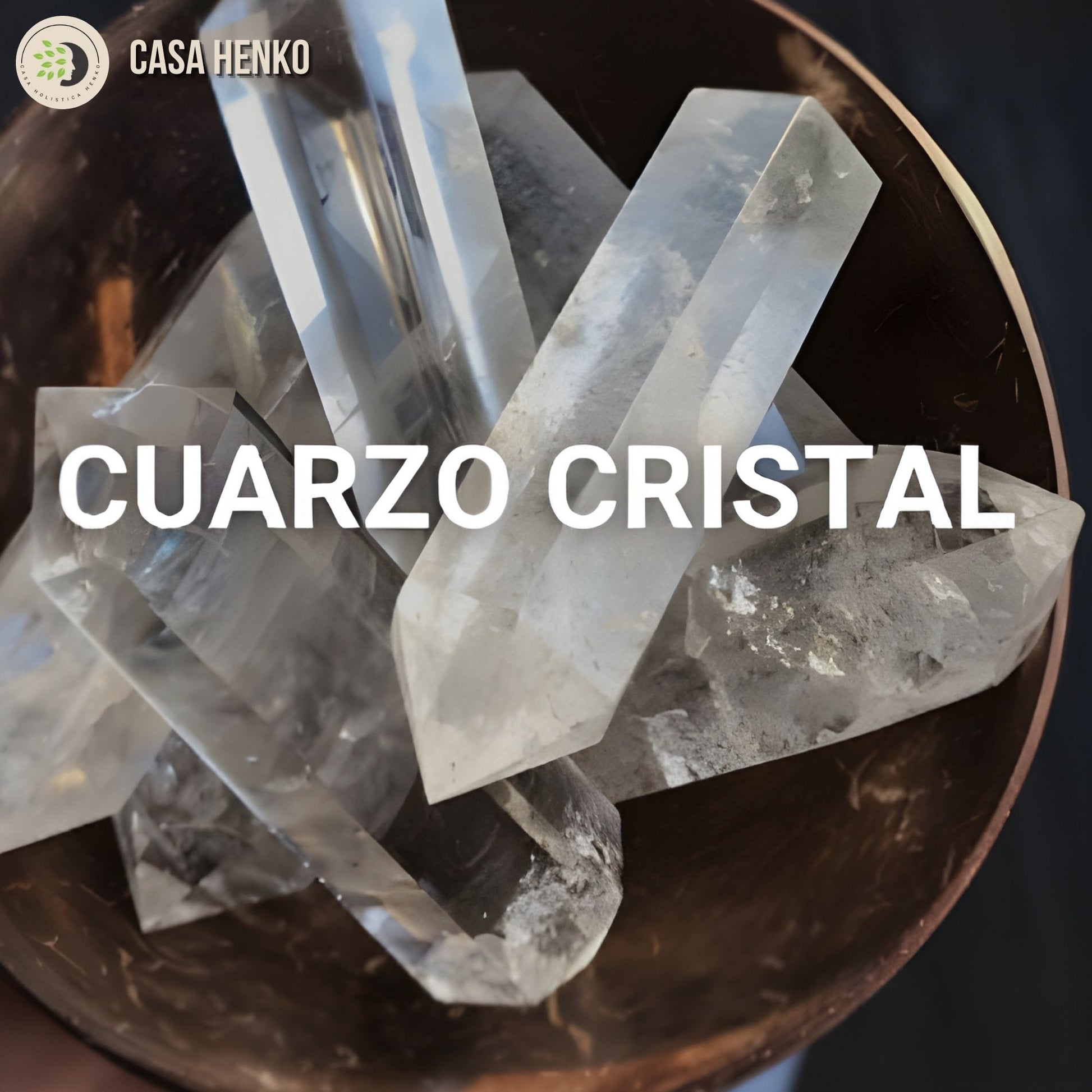 Puntas de cuarzo cristal natural en cuenco para limpieza y amplificación energética 