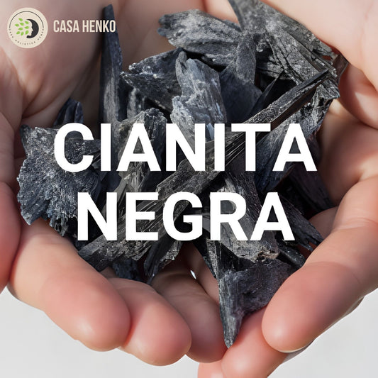Piedras de cianita negra natural para protección energética, limpieza y alineación de chakras
