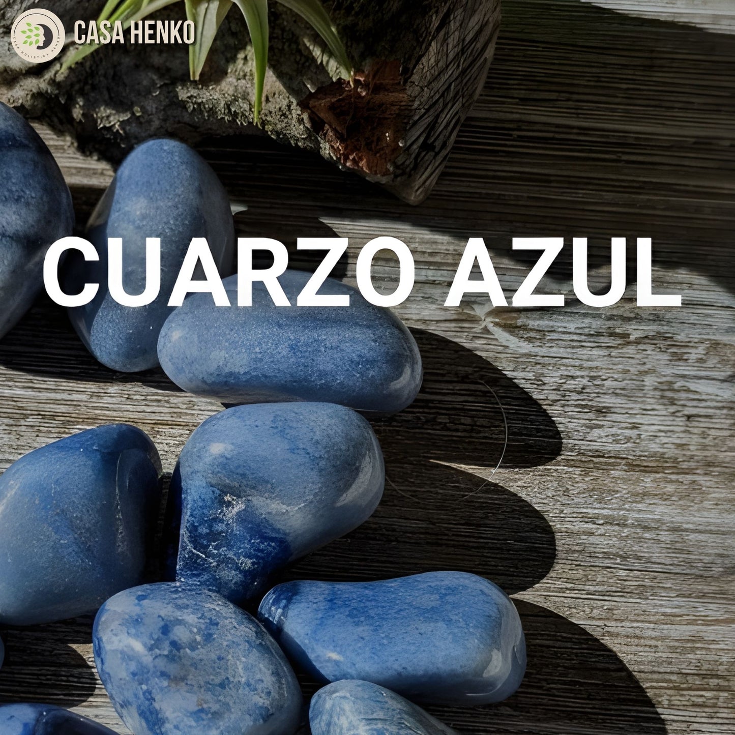 Piedras de cuarzo azul pulido, cristal para calma mental, comunicación y equilibrio emocional