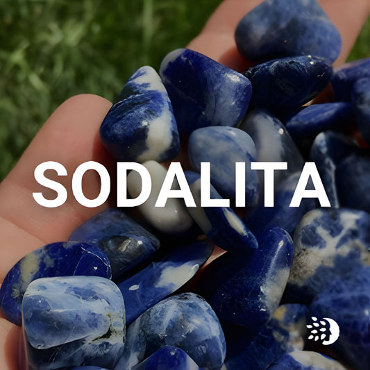 Piedras de sodalita natural para claridad mental, comunicación efectiva, autoestima y expresión consciente